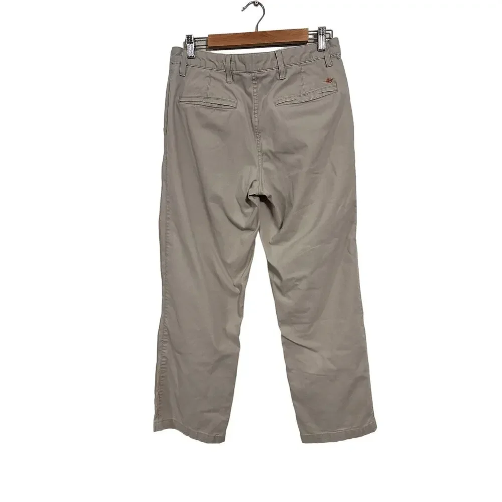Dockers Men's Khaki Flat Front Chino Pants Size 32x30